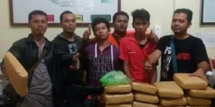 Polres Madina Tembak Pengedar Ganja