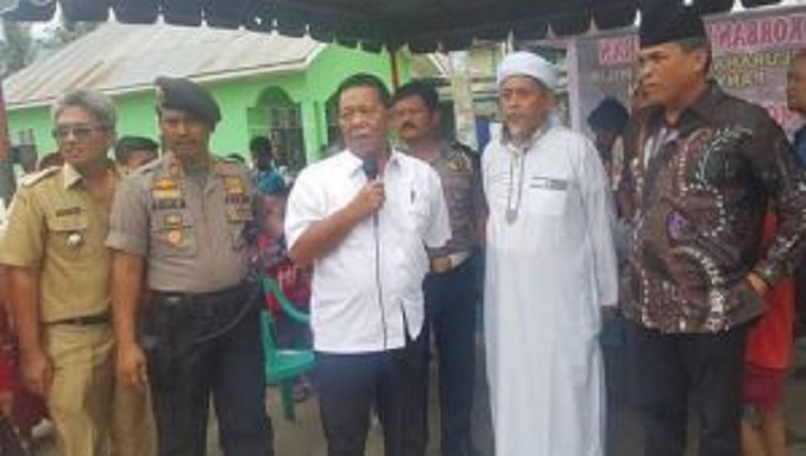 Bupati Madina Tinjau Korban Kebakaran di Pasar Hilir-Panyabungan