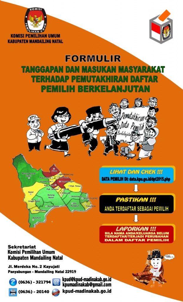 KPU Madina: Pemutakhiran Daftar Pemilih Berkelanjutan Madina