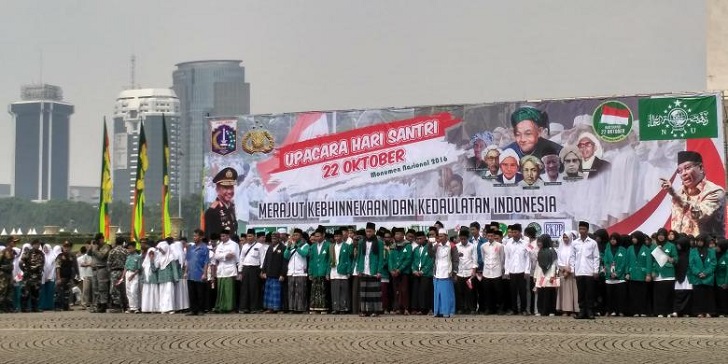 Hari Santri Nasional ke 2 Diperingati di Lapangan Monas