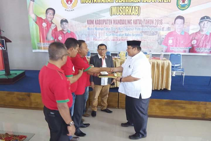 Miswaruddin Daulay Terpilih Sebagai Ketua KONI Mandailing Natal