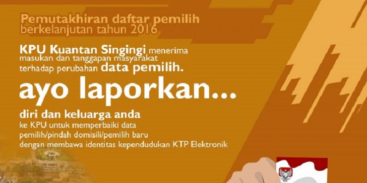 Pengumuman KPU Madina Tentang Pemutakhiran Daftar Pemilih Berkelanjutan